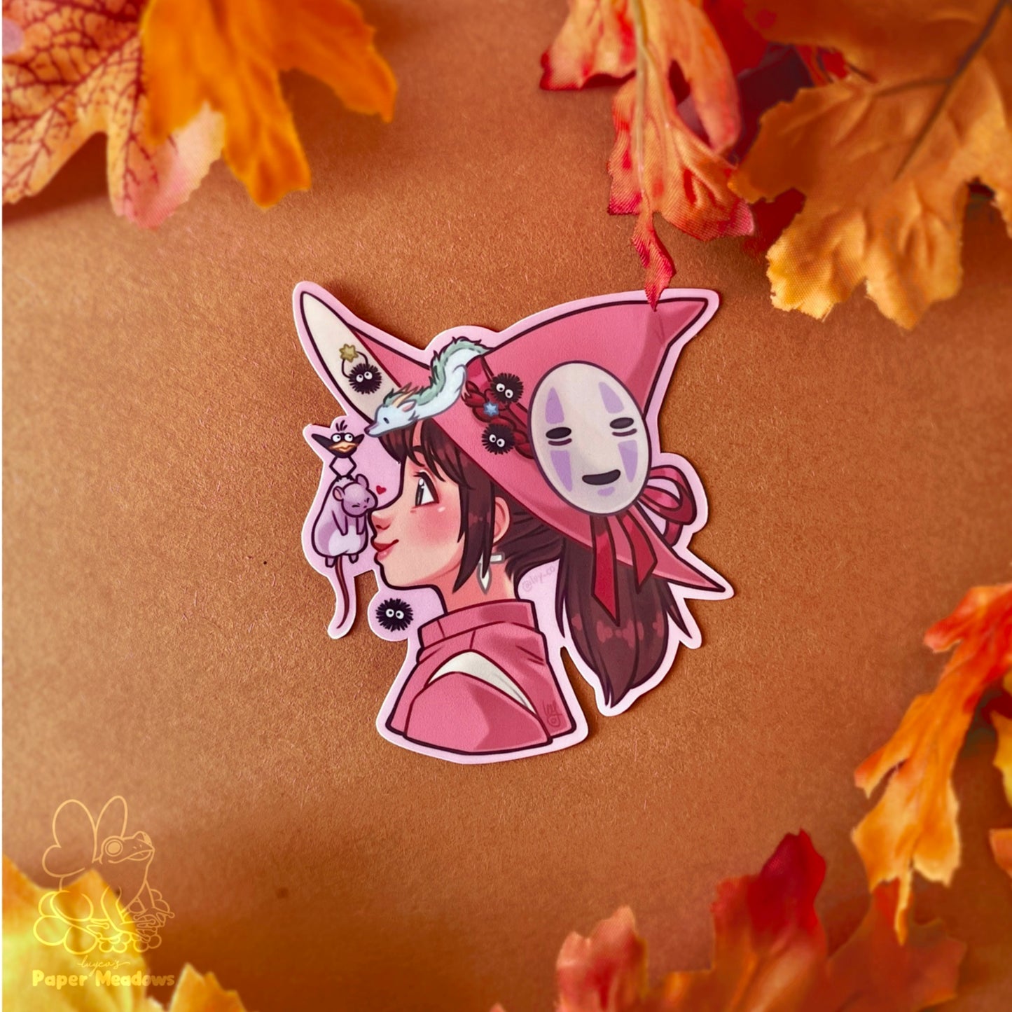 Witchy Ghibli girls sticker