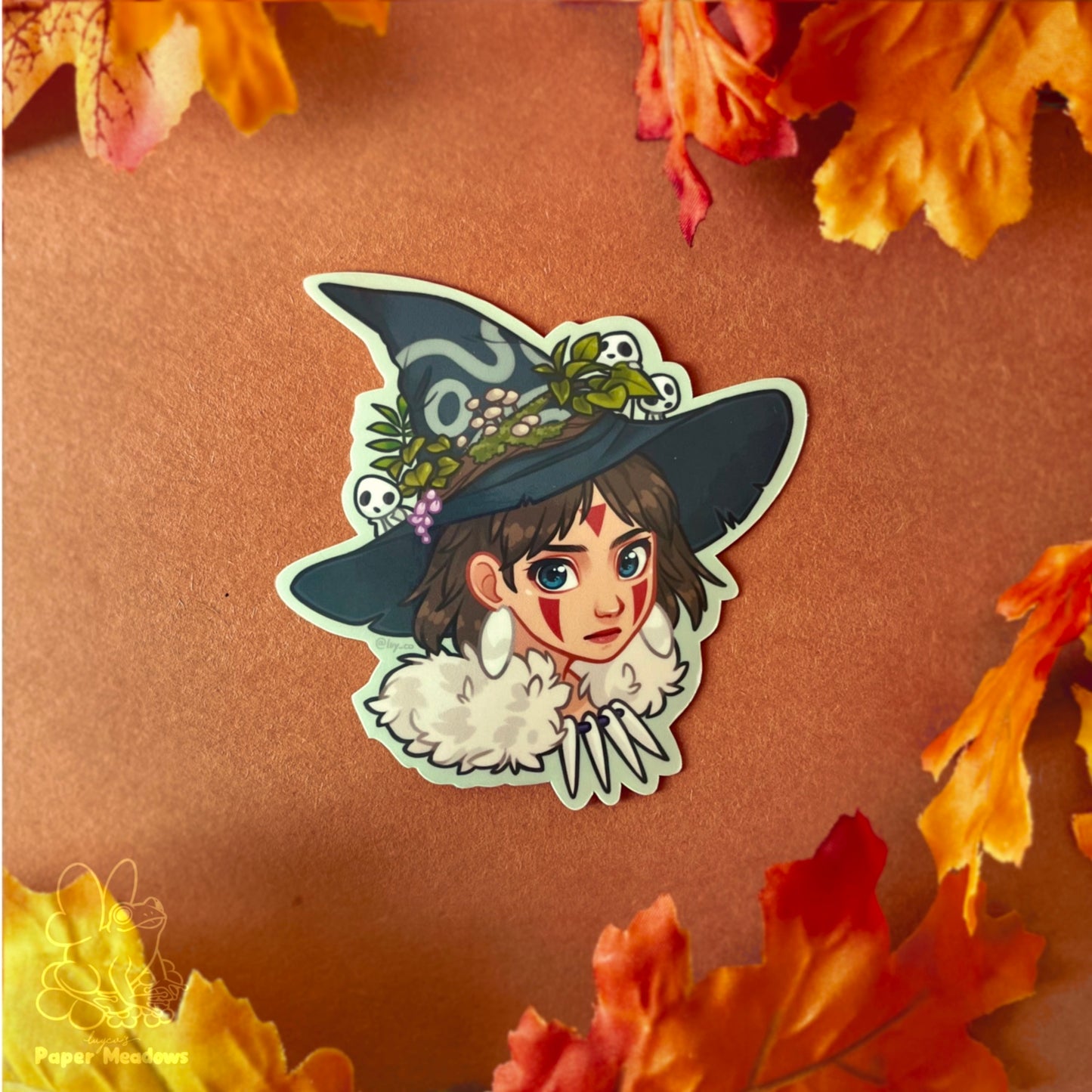 Witchy Ghibli girls sticker