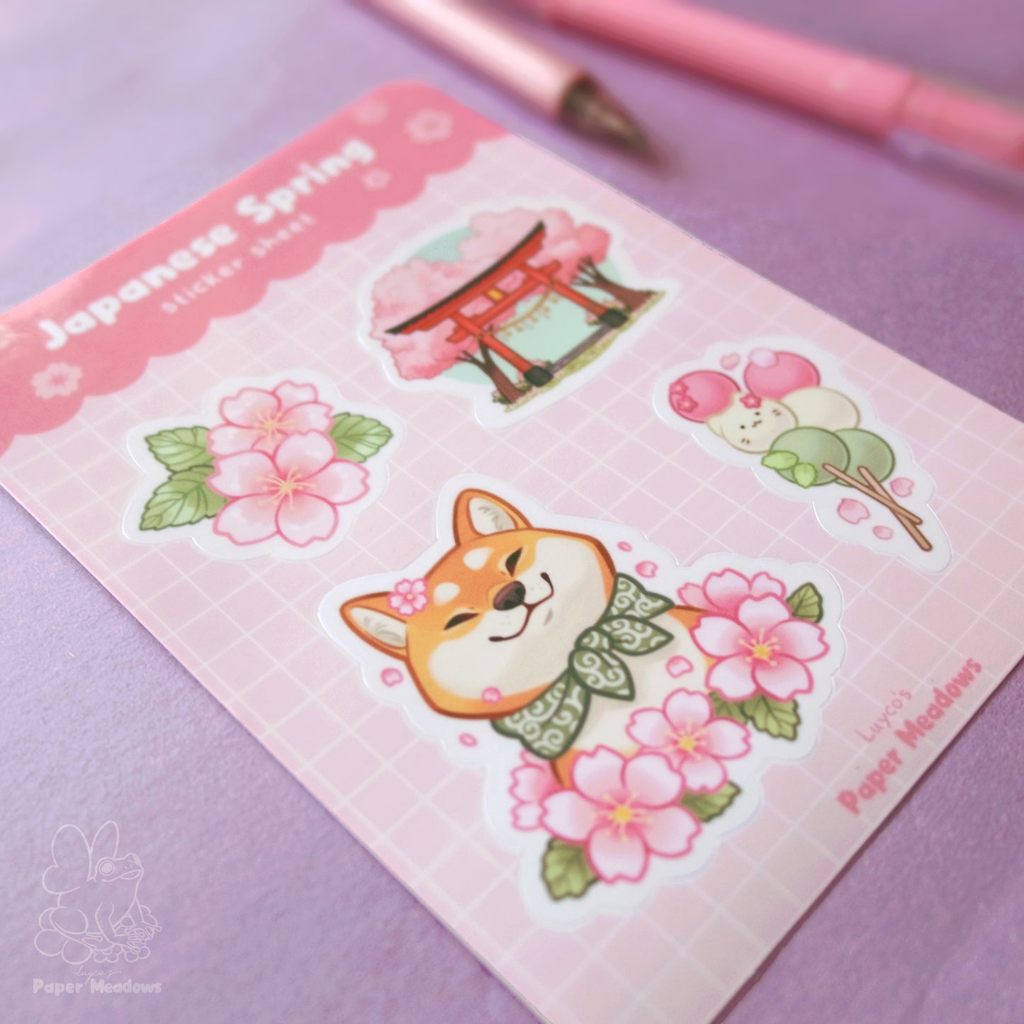 Japanese Spring sticker sheet