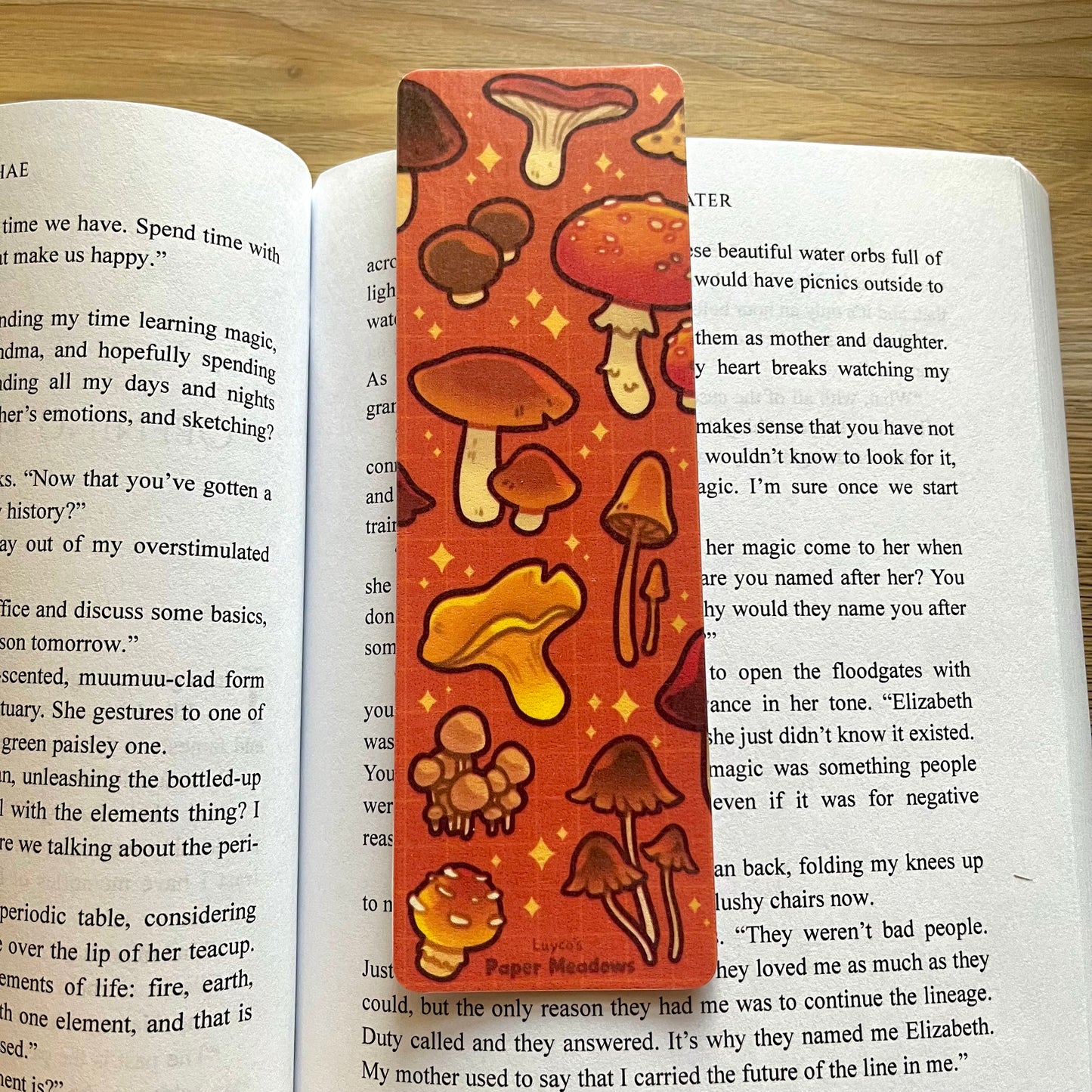 Mushroom bookmark