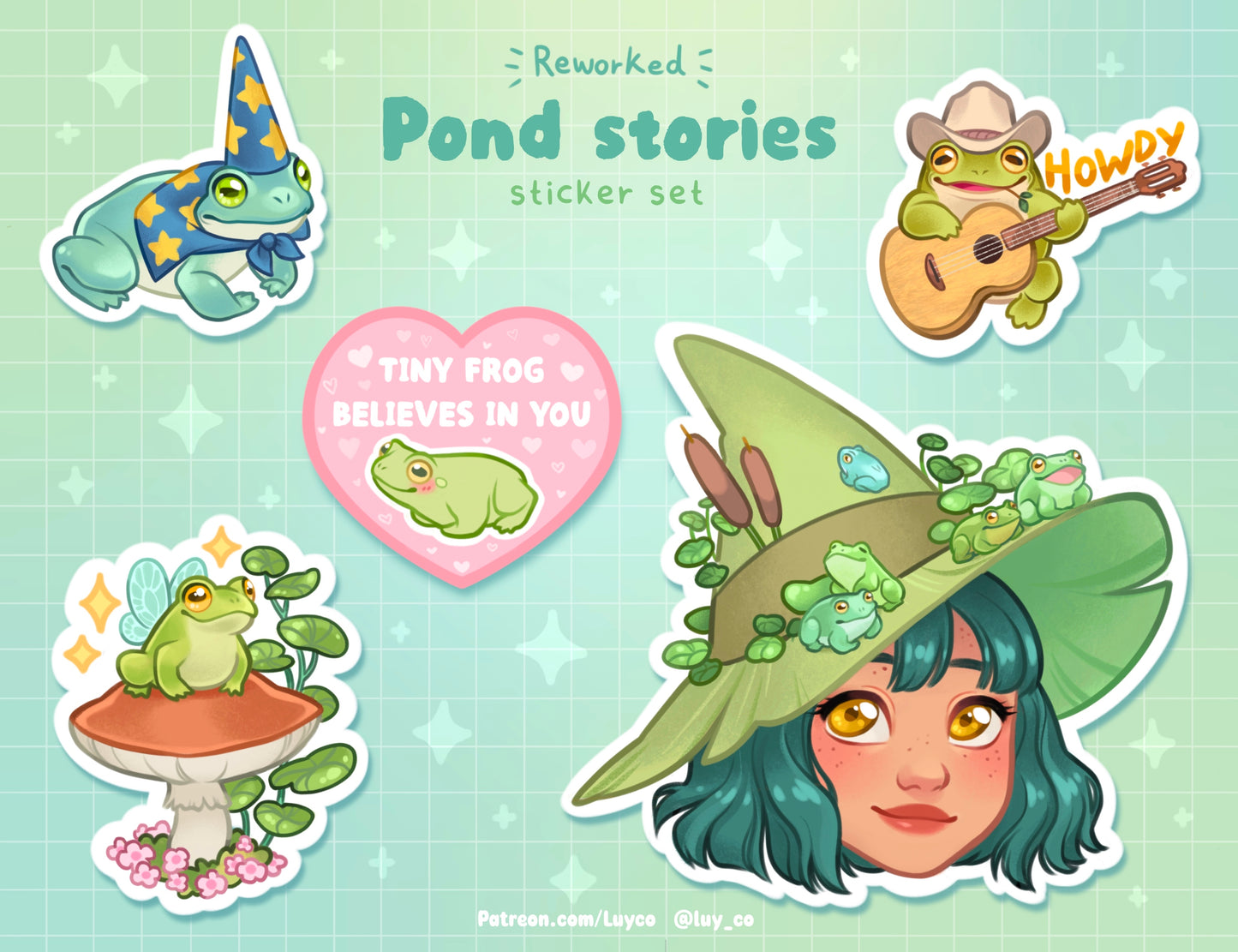 Pond Stories sticker set