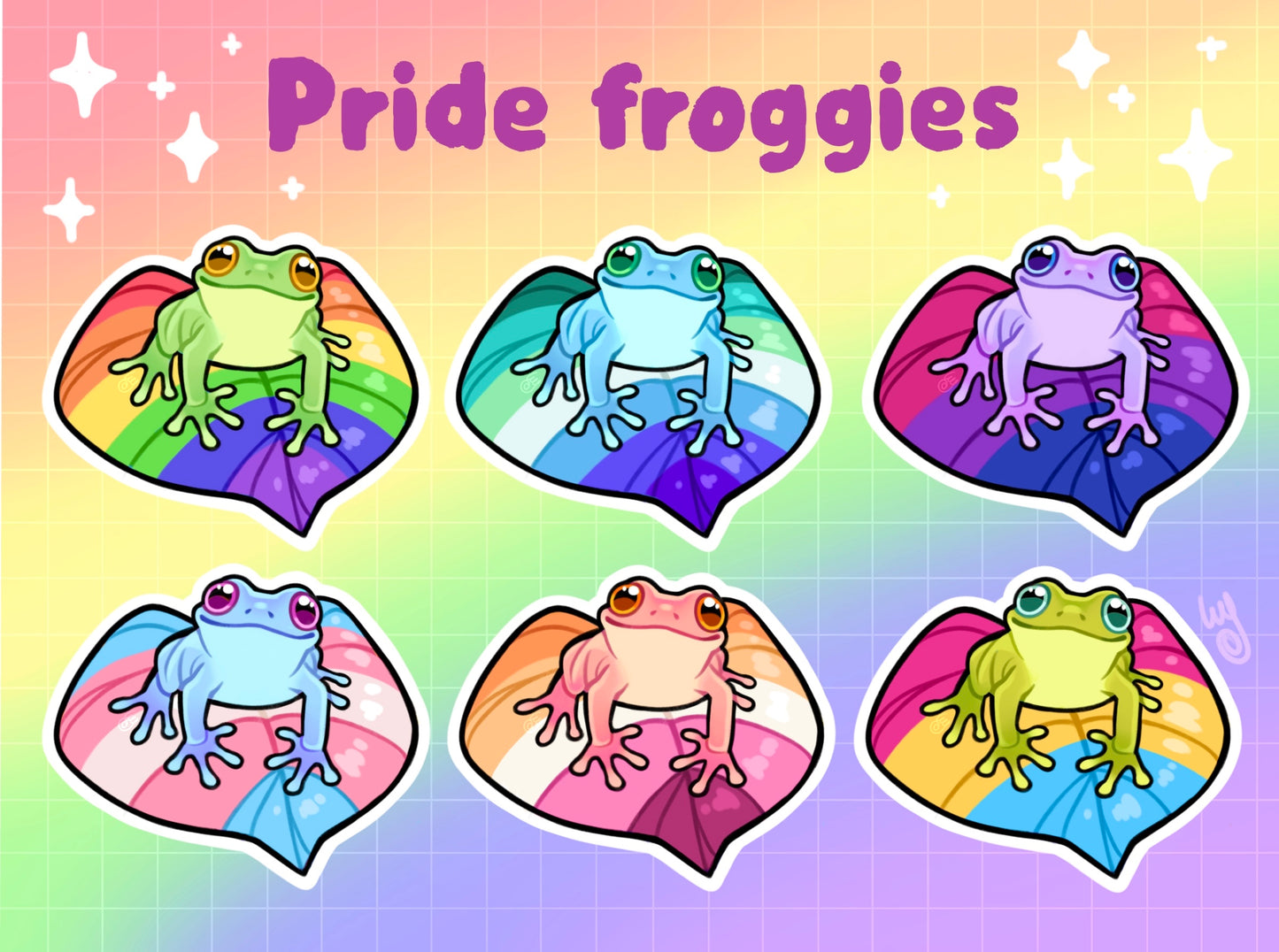 Pride Froggy sticker