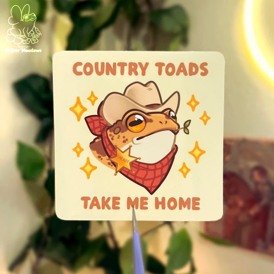 Country Toad sticker