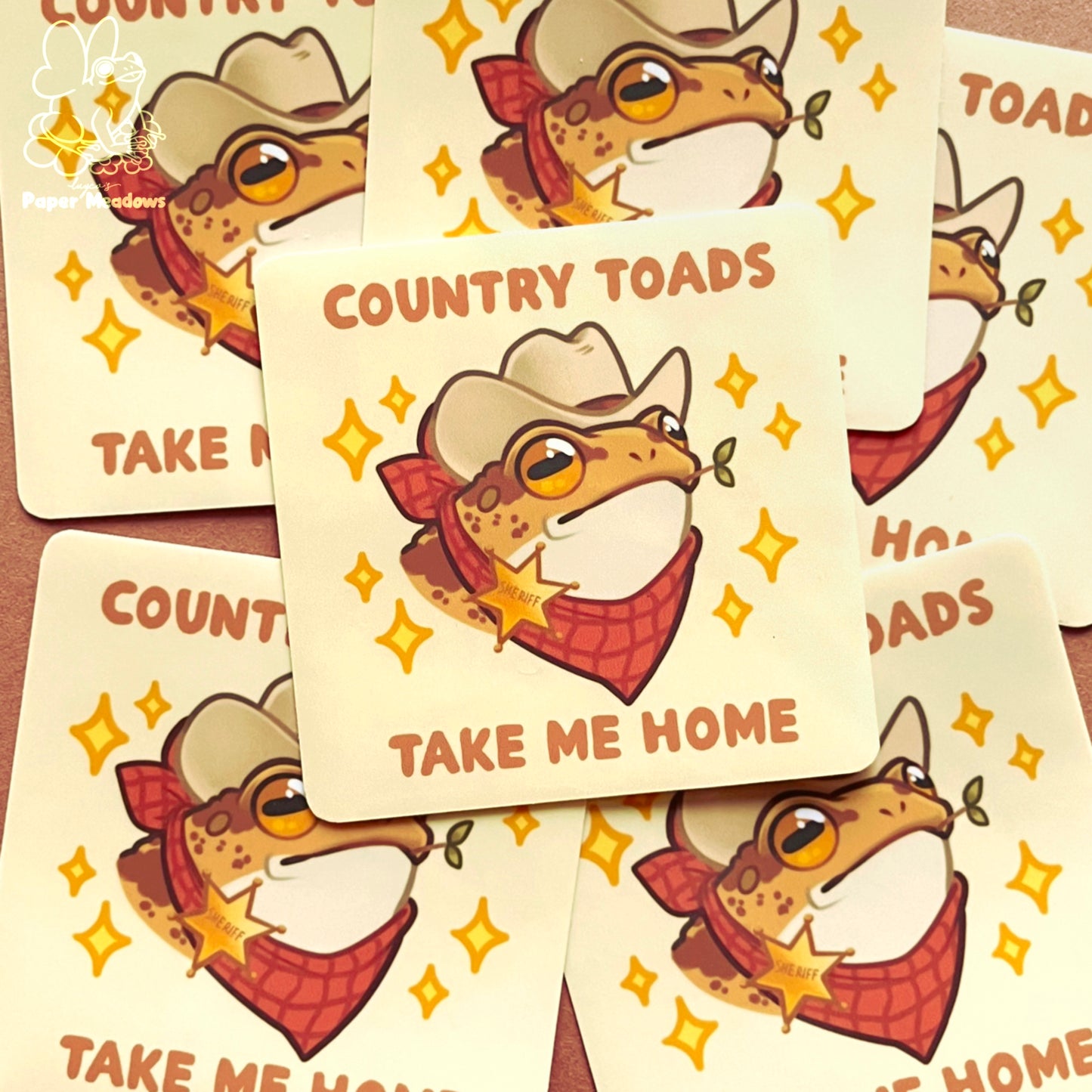 Country Toad sticker