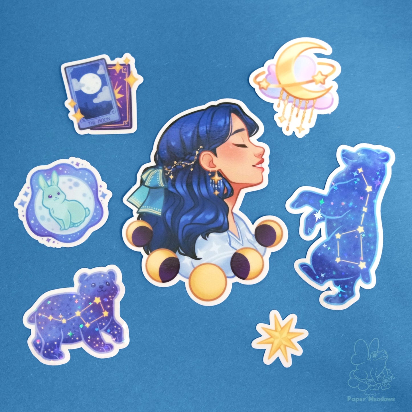 Moon & Stars sticker set